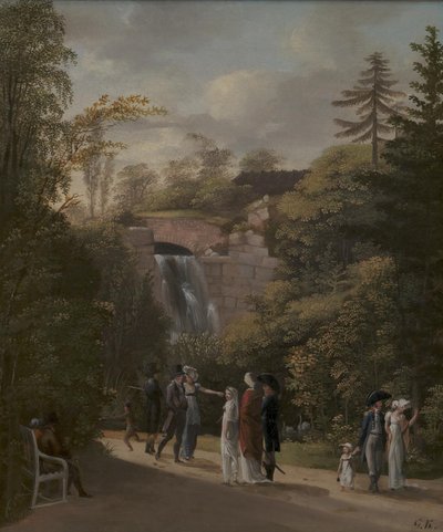 The Cascade في حديقة Frederiksberg بالقرب من كوبنهاغن بواسطة جورج فريدريش كيرستينج