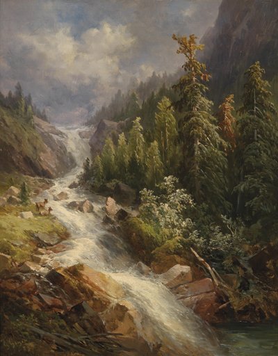 Stalbachfall am Grundlsee بواسطة جورج جيير