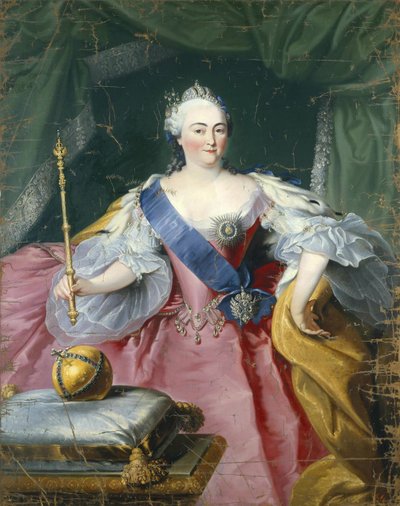 صورة الإمبراطورة إليزابيث 1709-1762 ، 1750 بواسطة Georg Kaspar von Prenner