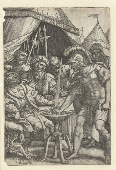 يضع Mucius Scaevola يده اليمنى في النار أبطال الرومان (عنوان المسلسل) بواسطة جورج بينز
