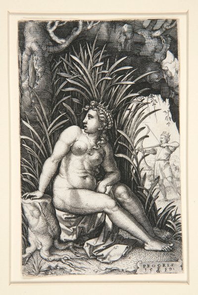 Procris و Cephalus ، من سلسلة البطلات اليونانية بواسطة جورج بينز