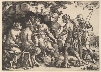 Thetis and Chiron ، 1543. بواسطة جورج بينز