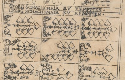 ورقة أوراق اللعب ، 1575-1600. بواسطة جورج شاشومير