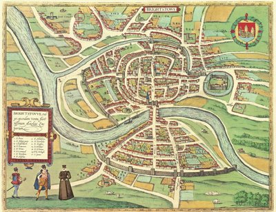 بريستول، إنجلترا بواسطة جورج وهوجنبرج فرانز (1535-90) براون