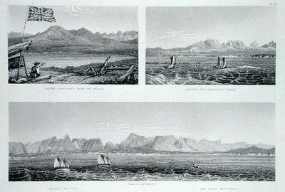 سلسلة ريتشاردسون ، من "سرد رحلة استكشافية ثانية إلى شواطئ البحر القطبي في السنوات 1825-27" بقلم السير جون فرانكلين (1786-1847) نقشها إدوارد فيندن (1791-1857) ونشر عام 1828 (نقش) بواسطة جورج (بعد) العودة