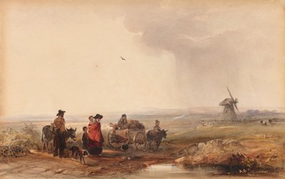 مخيم الغجر ، هولندا ، 1800s. بواسطة جورج بريانت كامبيون