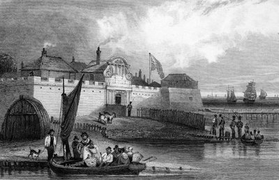 حصن تيلبوري ، إسكس ، نقش بواسطة هنري أدلارد ، c.1832 بواسطة جورج بريانت كامبيون
