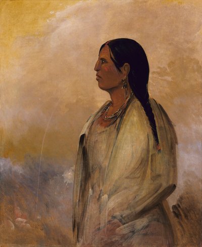 امرأة من قبيلة الشوكتو ، 1834. بواسطة جورج كاتلين