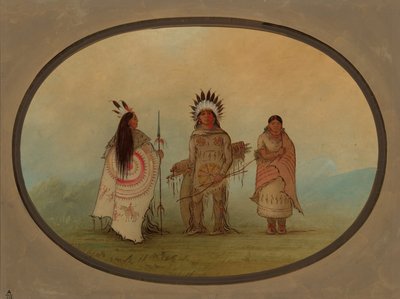 رئيس الغراب والمحارب وزوجته 18551869. بواسطة جورج كاتلين