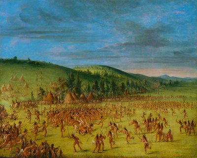 لعب الكرة من الشوكتو - بال أب ، 1846-1850. بواسطة جورج كاتلين
