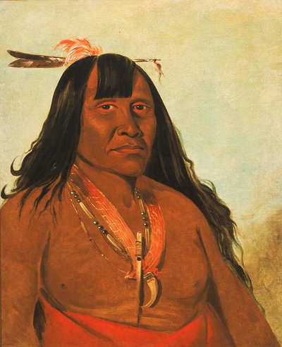 Bon-són-gee، New Fire، to Band Chief، 1834. بواسطة جورج كاتلين