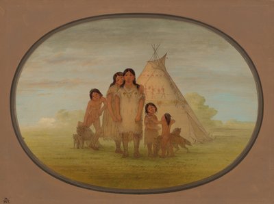 أطفال Camanchee Chief و Wigwam ، 18611869. بواسطة جورج كاتلين