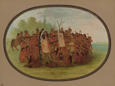 رسم كاتلين صورة Mah-to-toh-pa - Mandan ، 18611869. بواسطة جورج كاتلين