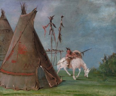 Comanche Lodge of Buffalo Skins ، 1834-1835. بواسطة جورج كاتلين