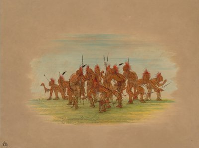 رقصة الاكتشاف - Saukie ، 1861. بواسطة جورج كاتلين