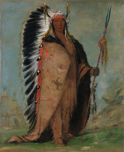 Ee-áh-sá-pa ، بلاك روك ، رئيس غلاية ، 1832. بواسطة جورج كاتلين