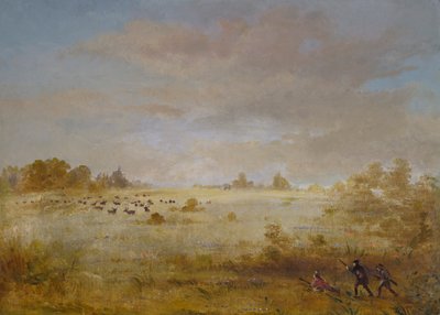 إلك ترعى على مرج خريف ، 1846-1848. بواسطة جورج كاتلين