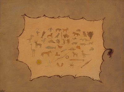 صورة طبق الأصل من رداء أوجيبواي ، ١٨٦١١٨٦٩. بواسطة جورج كاتلين