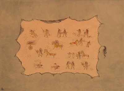 نسخة طبق الأصل من رداء Mah-to-toh-pa - Mandan ، 18611869. بواسطة جورج كاتلين