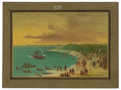 أول إبحار للغريفين على بحيرة إيري. 7 أغسطس 1679 بواسطة جورج كاتلين