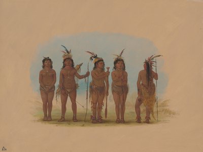 خمسة هنود كاريبي ، 18541869. بواسطة جورج كاتلين