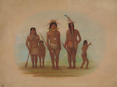 خمسة هنود إكيتو ، 18541869. بواسطة جورج كاتلين