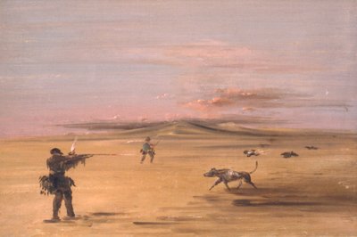 إطلاق نار على مروج ميسوري ، 1837-1839. بواسطة جورج كاتلين