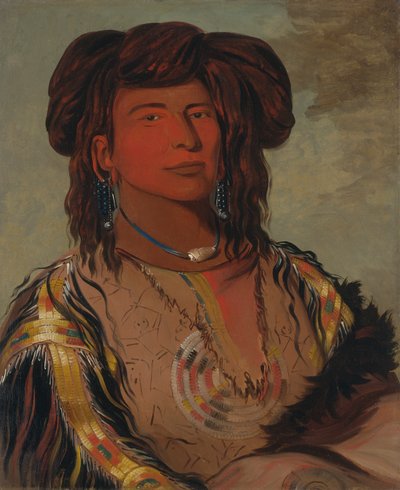 Ha-wón-je-tah ، One Horn ، رئيس قبيلة Miniconjou ، 1832. بواسطة جورج كاتلين