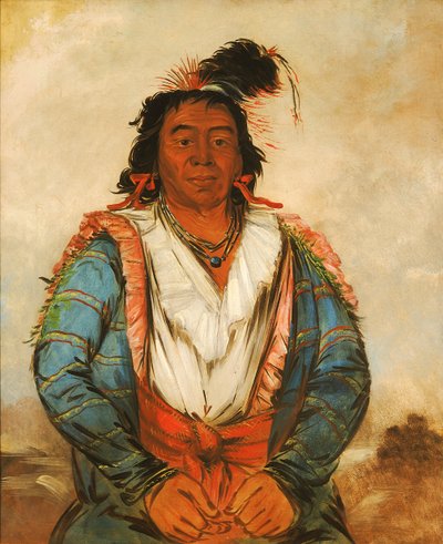 هووز-بوت-أو-كاو-جي ، شجاع 1834. بواسطة جورج كاتلين