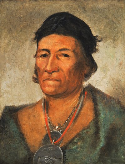 Ko-mán-i-kin ، الموجة الكبيرة ، رئيس قديم ومتميز ، 1831. بواسطة جورج كاتلين