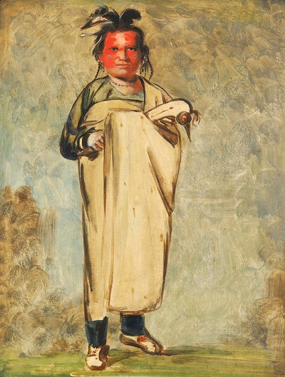 Káw-kaw-ne-chóo-a ، وشجاع 1828. بواسطة جورج كاتلين