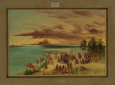 لا سال يدعي لويزيانا لفرنسا ، 9 أبريل 1682 ، 1847-1848 بواسطة جورج كاتلين