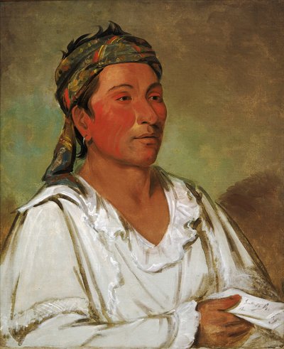 Lay-lóo-ah-pee-ái-shee-kaw ، Grass ، Bush ، and Blossom ، Semicivilized ، 1830. بواسطة جورج كاتلين