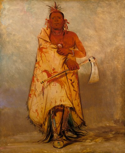 Le-sháw-loo-láh-le-hoo ، Big Elk ، رئيس Skidi Wolf Pawnee ، 1832. بواسطة جورج كاتلين
