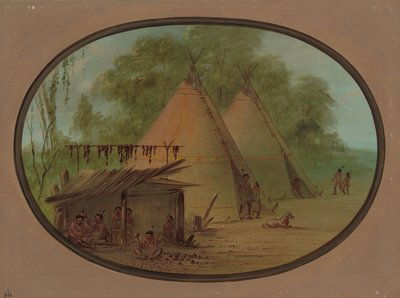 صنع رؤوس الأسهم فلينت - أباتشي ، 18551869. بواسطة جورج كاتلين