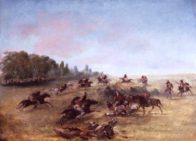 حفلة حرب محمولة تجوب الغابة ، 1846-1848. بواسطة جورج كاتلين