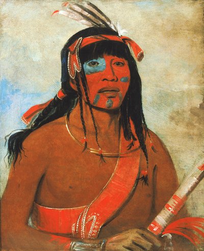 O-tá-wah ، أوتاواي ، محارب 1835. بواسطة جورج كاتلين