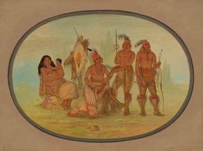 الهنود أوساج ، 18611869. بواسطة جورج كاتلين