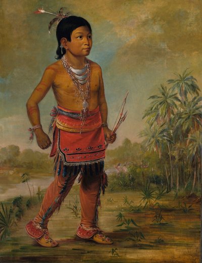 Osceola Nick-a-no-Chee ، صبي 1840. بواسطة جورج كاتلين