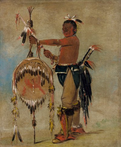 Pash-ee-pa-hó ، رئيس الطعن الصغير ، رئيس Sauk المبجل ، 1835. بواسطة جورج كاتلين