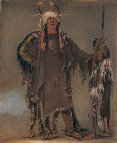 Peh-tó-pe-kiss ، أضلاع النسر ، رئيس Piegan ، 1832. بواسطة جورج كاتلين