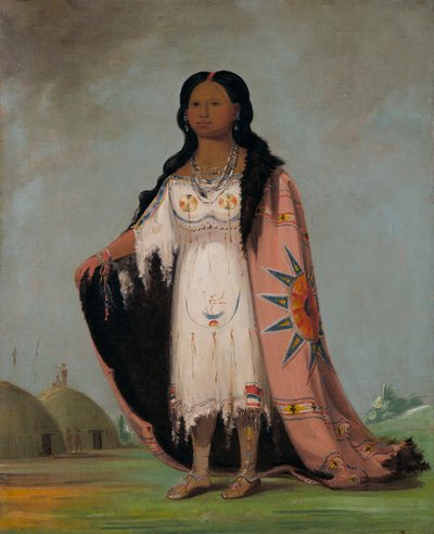 بشان شو ، عشب حلو الرائحة ، اثنا عشر عامًا ، ابنة Bloody Hand ، 1832. بواسطة جورج كاتلين
