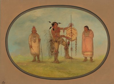 Saukie Warrior ، زوجته ، وفتى ، 18611869. بواسطة جورج كاتلين