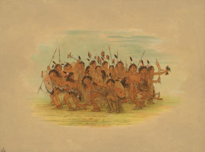 رقصة فروة الرأس - سيوكس ، 1861. بواسطة جورج كاتلين