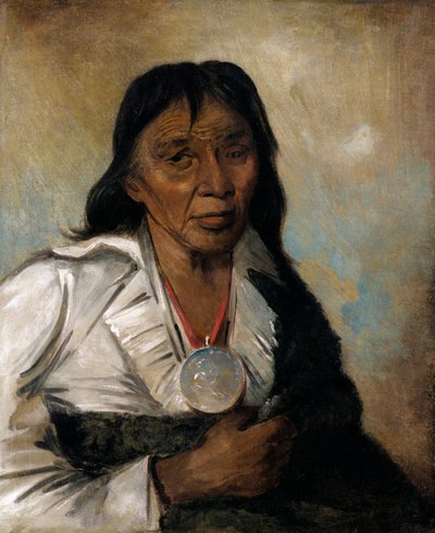 Shin-gós-se-moon ، Big Sail ، a Chief ، 1836. بواسطة جورج كاتلين