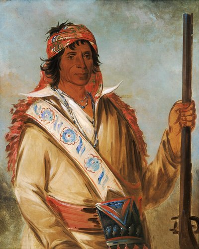 Steeh-tcha-kó-me-co ، الملك العظيم المسمى بن بيريمان ، رئيس ، 1834. بواسطة جورج كاتلين