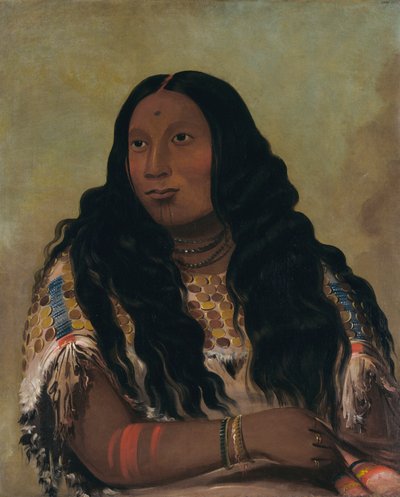 Tchón-su-móns-ka ، ساند بار ، زوجة التاجر فرانسوا شاردون ، ١٨٣٢. بواسطة جورج كاتلين