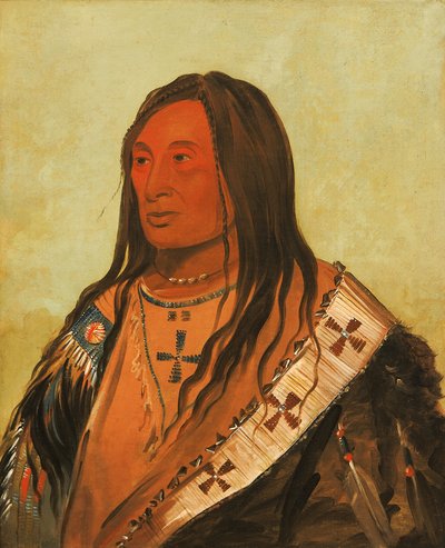 Táh-zee-keh-dá-cha، Torn Belly، and Distinguished Brave، 1832. بواسطة جورج كاتلين