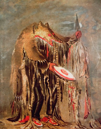 The White Buffalo, c.1840 (oil on canvas) بواسطة جورج كاتلين