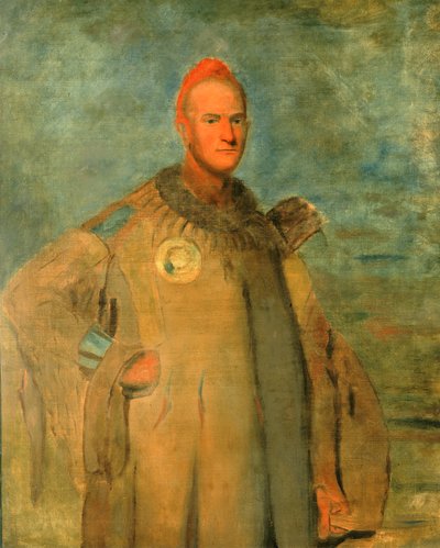 ثيودور بور كاتلين ، بالزي الهندي ، 1840-1841. بواسطة جورج كاتلين